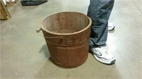 Old wood pail
