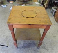 Antique wash bowl table