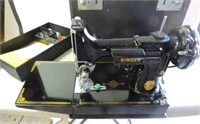 Antique Singer portable sewing machine