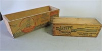 Cream cheese and Kraft cheese boxes