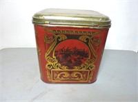 Miche's Tea tin with hinged lid