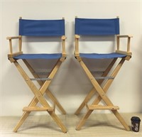 CLEAN PAIR OF STYLISH DIRECTORS CHAIRS