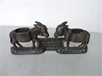 Antique cast iron match holder & striker
