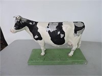 Metal Holstein - Friesian on metal stand