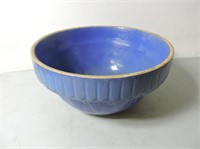 Antique blue stone ware mixing bowl  101/2" D