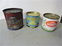 Honey tins & Esso grease tin