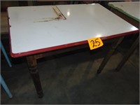 Shopmade Metal Top Table