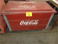 Vintage/Antique Wood and Metal Coca Cola Cooler