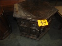 Vintage Wood End Table