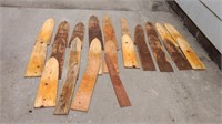 Group of 24 Homemade wood fur stretchers