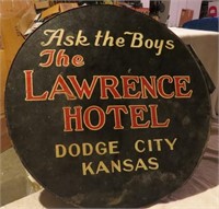 THE LAWRENCE HOTEL MADE W/LEATHER LIKE MATERIAL