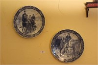 Two Delft Vintage Royal Sphinx Wall Plates