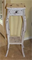 Painted Wood Plant Stand with