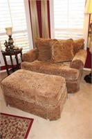 Double Wide Upholstered Arm Chair