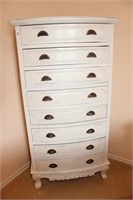 Bow Front Dresser with Eight drawers