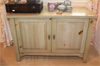 Painted Wood Cabinet with Two Inner
