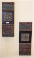 Pair of Metal Decorative Panels with