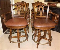 Bar Stools with Leather Seats