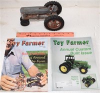 VINTAGE HUBLEY TOY TRACTOR & MAGAZINES ! B-4