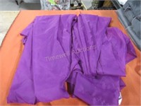 Purple 2 Panels Rod-Pocket Curtains