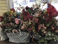 Large Lot of Silk Flowers