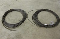 (2) 250ft Steel Cables with Hooks