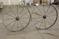 (2) 40" Steel Wagon Wheels