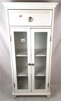 Small cabinet with glass front doors  & two shells