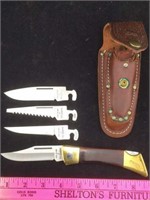 Case XX Changer Utility Knife with Leather Case