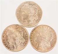 Coin 3 Morgan Silver Dollars 1921-S,P & D