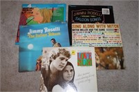 5 VINYL ALBUMS LOVE STORY, SING ALONG WITH MITCH,