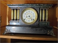 Seth Thomas Black Enamal Mantal Clock