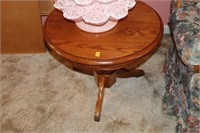 3 PC. OAK COFFEE AND END TABLES