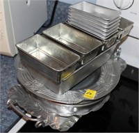 LOT: ALUMINUM AND STAINLESS COOKWARE AND SERVING