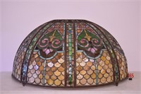 Stained leaded glass canopy