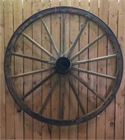 Large Old Wagon Wheel