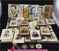 35 Cabinet Cards with Old Pocket Mirrors and More