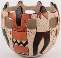 Tohono O'odham Pottery Friendship Pot Angea