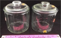 Two Glass Jars with Lids