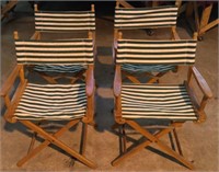 Set of 4Folding Directors Chairs