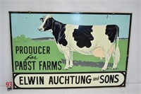 Holstein cow "Pabst Farms" sign
