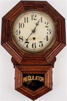 Antique Sessions Regulator Wall Clock Drop Octagon