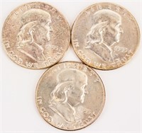 Coin 3 Benjamin Franklin Half Dollars "Bugs Bunny"