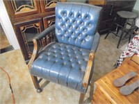 Leather Like Rolling Chair