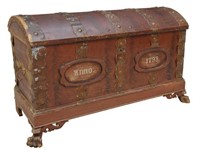 LARGE DANISH ARCHED TOP 1793 TRUNK
