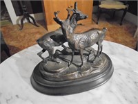 Small Metal Deer Statue