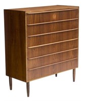 DANISH MID-CENTURY MODERN SIX DRAWER CHEST