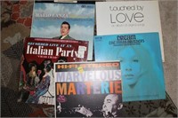 5 VINYL ALBUMS MARTERIE, ITALIAN PARTY, MILLS