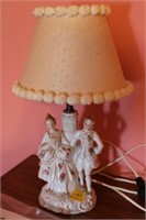 FIGURINE STYLE CERAMIC BOUDOIRE LAMP