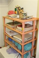 SEWING AND CRAFT SUPPLIES IN HALL CLOSET